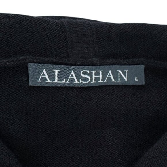 Alashan Cotton Cashmere Hooded Long Open Front Cardigan - Picture 4 of 6